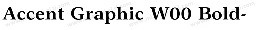 Accent Graphic W00 Bold字体转换